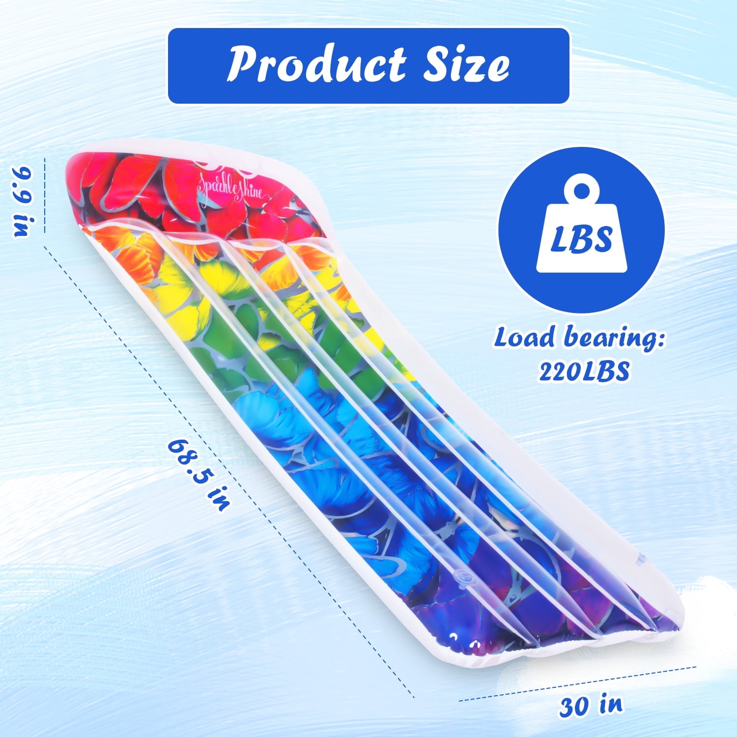 iFanze Pool Floats, Colorful Butterflies Pool Hammock, Water Hammock (Saddle, Lounge Chair, Hammock, Drifter), A relaxing float perfect for Swimming Pool