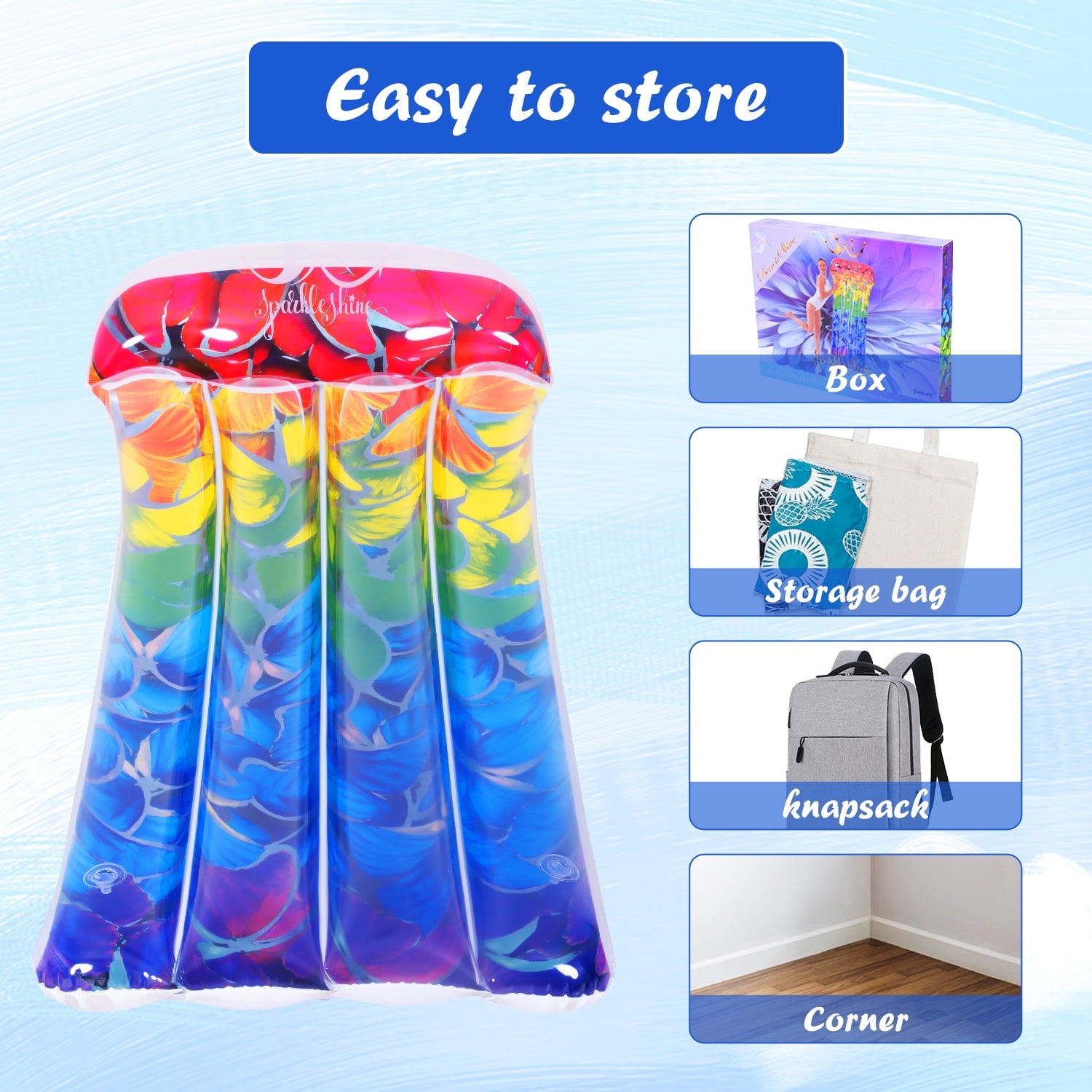 iFanze Pool Floats, Colorful Butterflies Pool Hammock, Water Hammock (Saddle, Lounge Chair, Hammock, Drifter), A relaxing float perfect for Swimming Pool