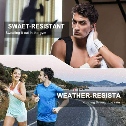 Doosl Bluetooth Earbuds 5.0 Bass True Wireless Headphones, Sports Wireless Earbuds Stereo Earphones, Built-in Microphone for iPhone, Samsung, Android Phone