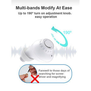 Doosl Upgraded Rechargeable Hearing Aids for Ears, Hearing Amplifiers for Seniors with Noise Cancelling and Portable Charging Box(White)