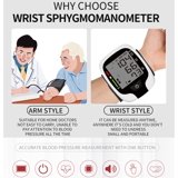 Wrist Blood Pressure Monitor, Vinsic Professional Cordless Automatic Blood Pressure Machine Large Cuff for Home