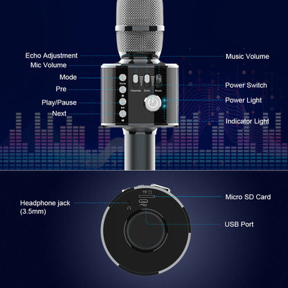 Wireless Microphon Bluetooth Karaoke
