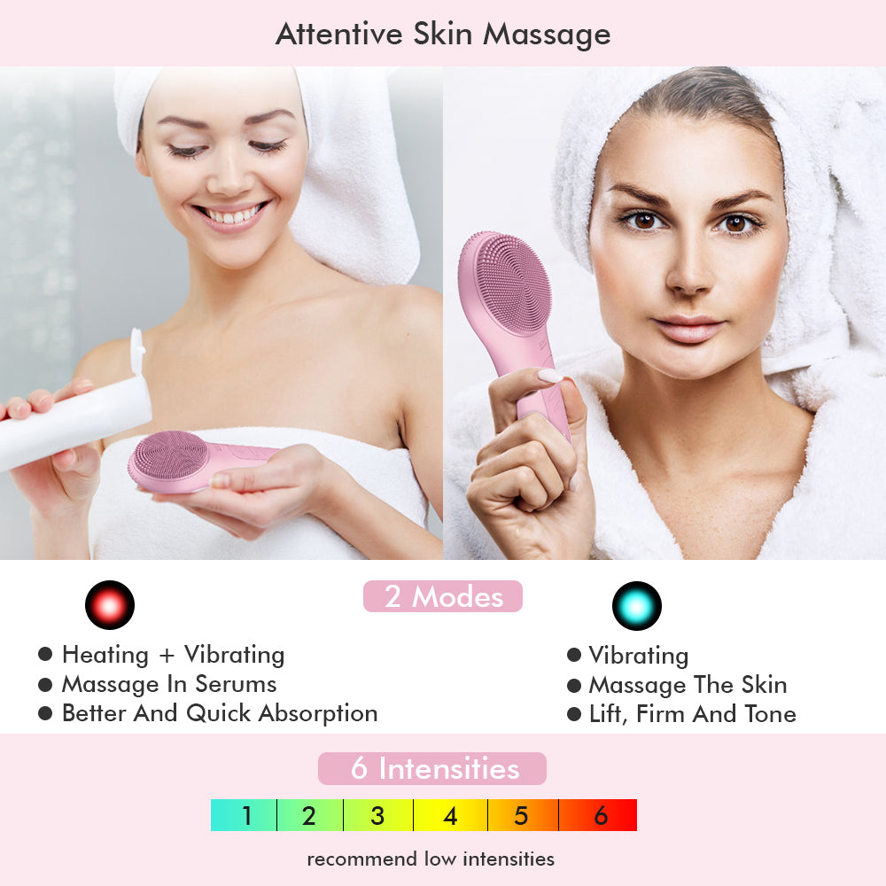 Rechargeable Silicone Skin Wash Machine with Magnet Charger