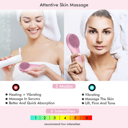 Rechargeable Silicone Skin Wash Machine with Magnet Charger