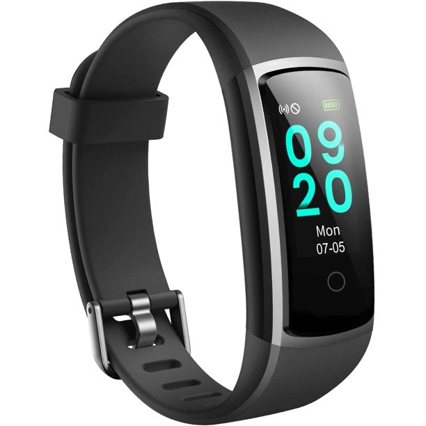 Doosl Smart Watch,Fitness Tracker with GPS, Heart Rate, Calorie Counter, Sleep & Step Counter-Black