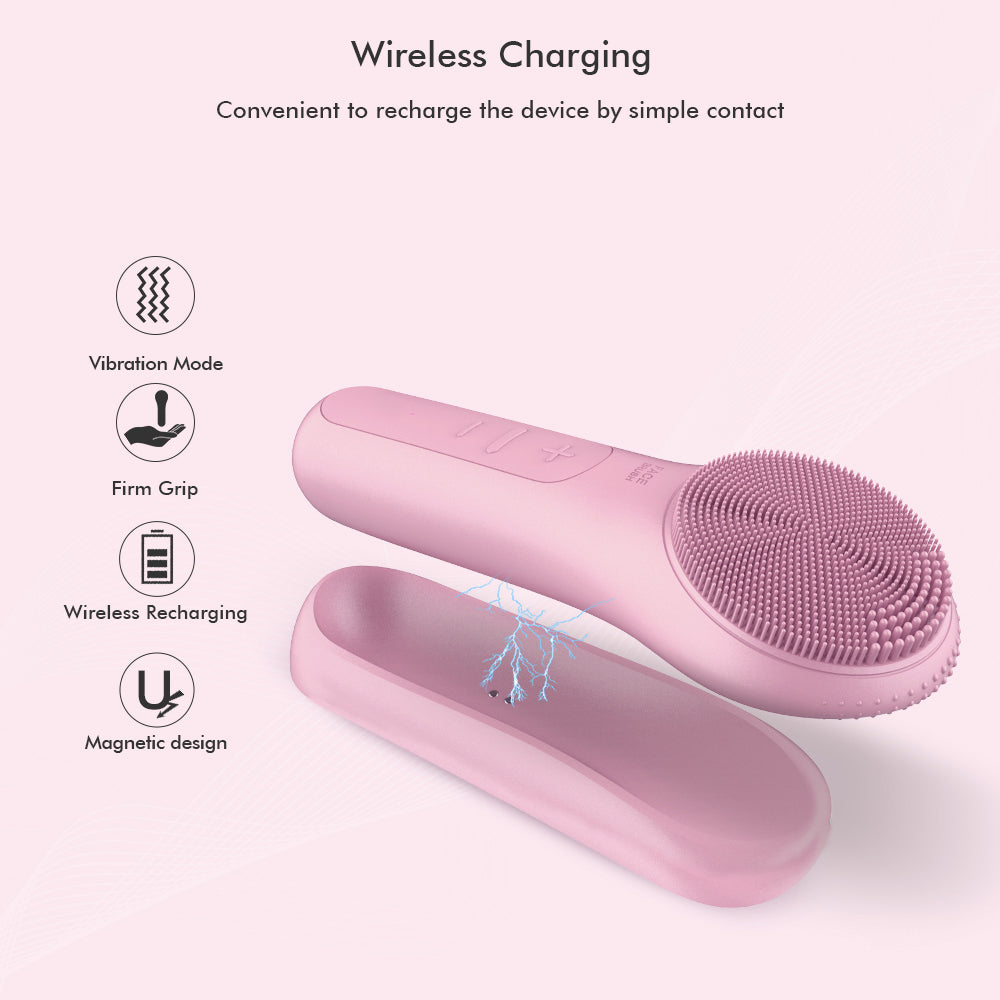 Rechargeable Silicone Skin Wash Machine with Magnet Charger