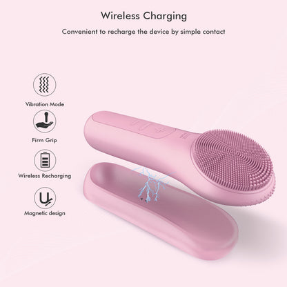 Rechargeable Silicone Skin Wash Machine with Magnet Charger