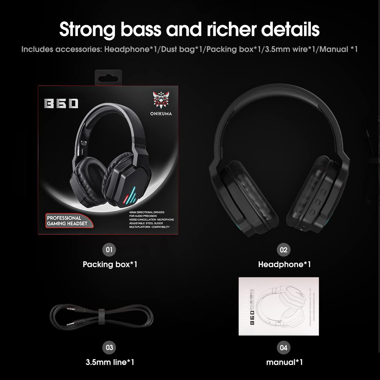 Bluetooth Headphones, Bluetooth 5.1 Wireless Headphones with Microphones, HiFi Sound with Deep Bass, USB Lightning Fast Charge, 24H Playtime