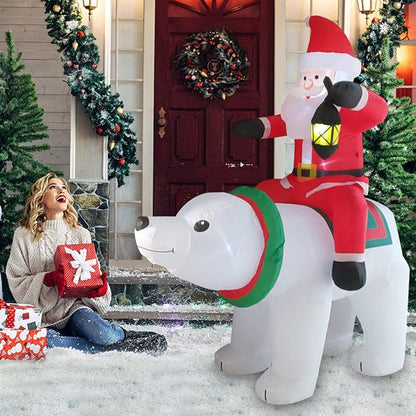 Melliful 6ft Christmas Inflatable for Indoor Outdoor Yard Decoration