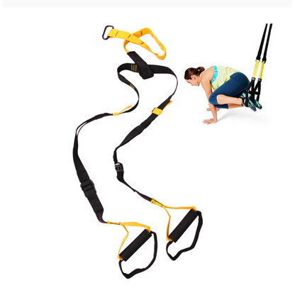 Bodyweight Resistance Straps Trainer Kit, Home Suspension Training Straps, Fitness Resistance Trainer with Anchor Point and Resistance Loop Bands, Full Body Workout for Indoor or Outdoor Gym