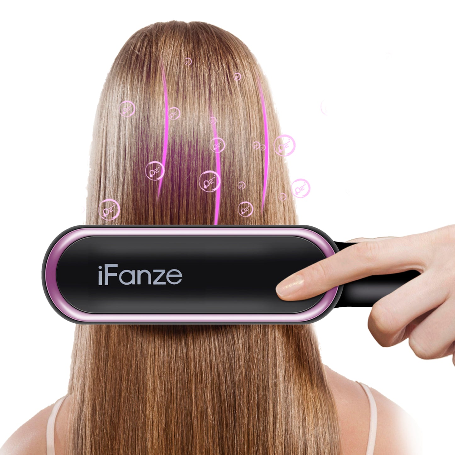 iFanze Ionic Hair Straightener Brush
