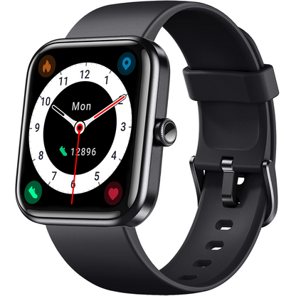 Doosl Smart Watch 1.69" Touchscreen Sport Watches Fitness Tracker for iPhone Android, Black