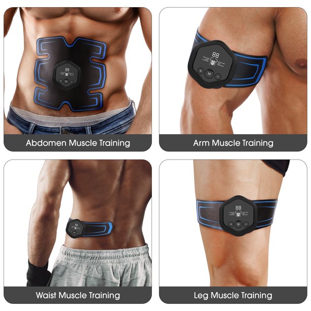 IFanze EMS ABS Stimulator, Portable USB Rechargeable Stimulator for Adult Women and Man at Home Gym