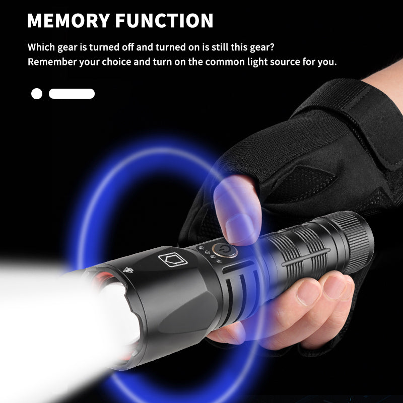 Doosl 120000 Lumens Rechargeable LED Flashlight