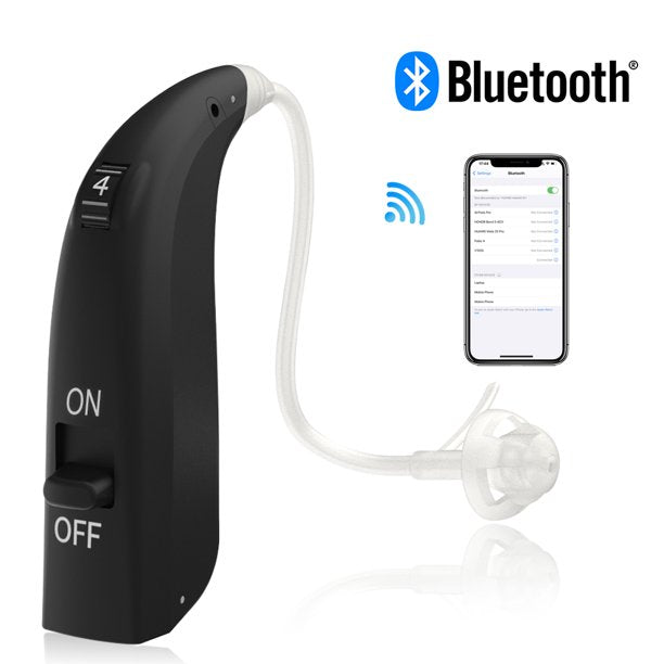 Vinmall Bluetooth Hearing Aids Rechargeable Hearing Aids for Seniors with Noise Canceling