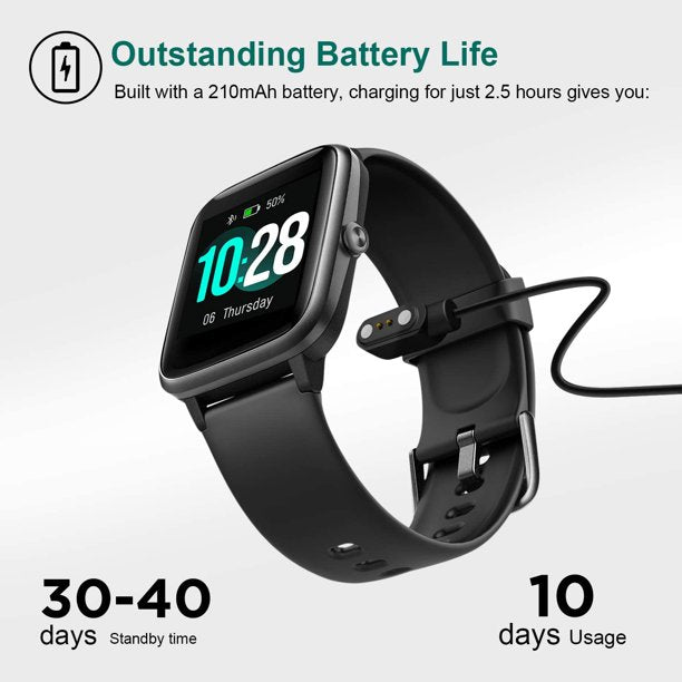 Smart Watch, Doosl Fitness Tracker with Heart Rate Monitor, Activity Tracker with 1.3in Touch Screen, IP68 Waterproof Step Counter Pedometer Smartwatch with Sleep Monitor, Compatible with iOS, Android