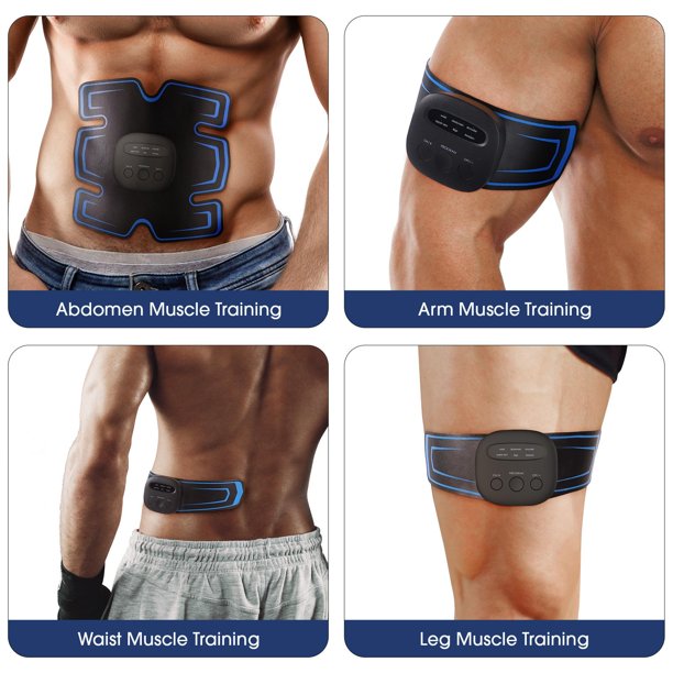 Abs Stimulator, Rechargeable Ultimate Muscle Trainer for Men Women Abdominal Work Out Abs Power Fitness Abs Muscle Training Workout Equipment Portable