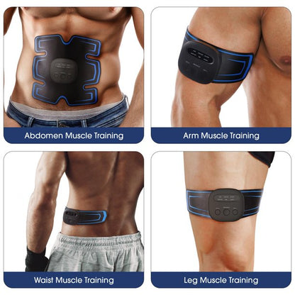 Abs Stimulator, Rechargeable Ultimate Muscle Trainer for Men Women Abdominal Work Out Abs Power Fitness Abs Muscle Training Workout Equipment Portable