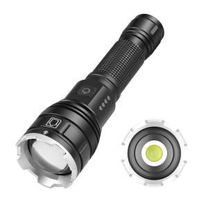 LED Flashlight, 1200-1500 High Lumens Tactical Flashlights, Zoomable and Water Resistant, 5 Light Modes, Super Bright Flashlights for Camping and Emergency,Emergency window breaking hammer