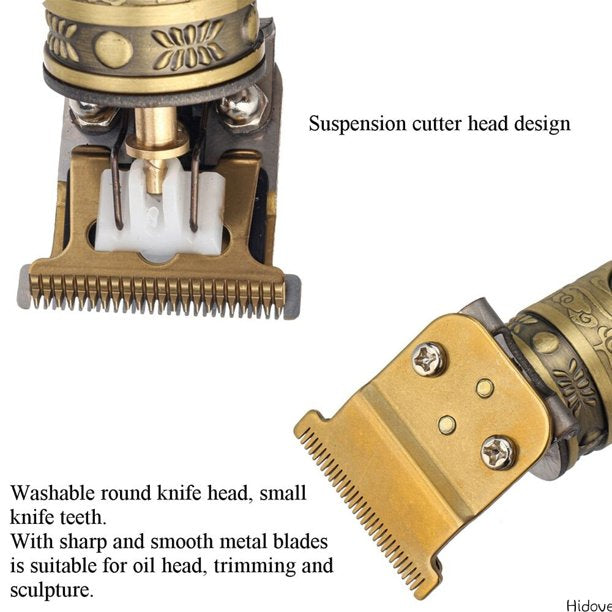 Electric Hair Clippers for Men Professional Outliner,2020 New Cordless Zero Gapped Trimmer Barber Accessories Grooming Waterproof Rechargeable Close Cutting T-Blade 0mm Bald Detail Beard Shaver