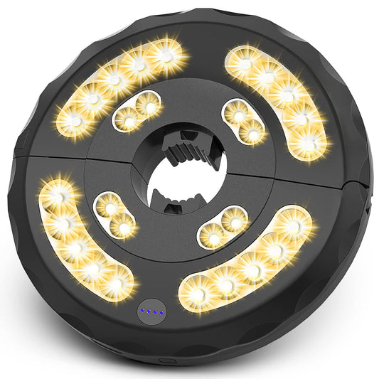 Laighter Umbrella Light, 28 LED Warm White Cordless Light with 3 Brightness Modes for Patio Umbrellas Camping Tents and Other Outdoor Decoration