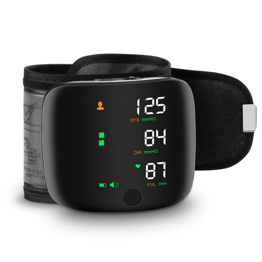 Vinmall Rechargeable Blood Pressure Monitors Wrist Kit with Large LCD Display, 198 Readings Memory