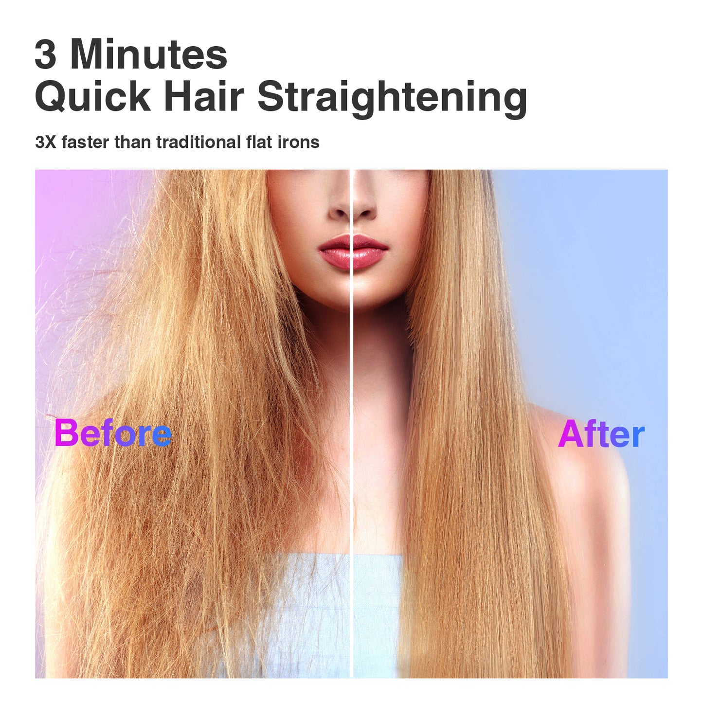 iFanze Ionic Hair Straightener Brush