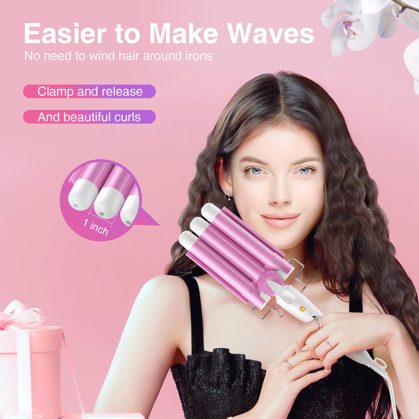 Hair Curling Iron 3 Barrel