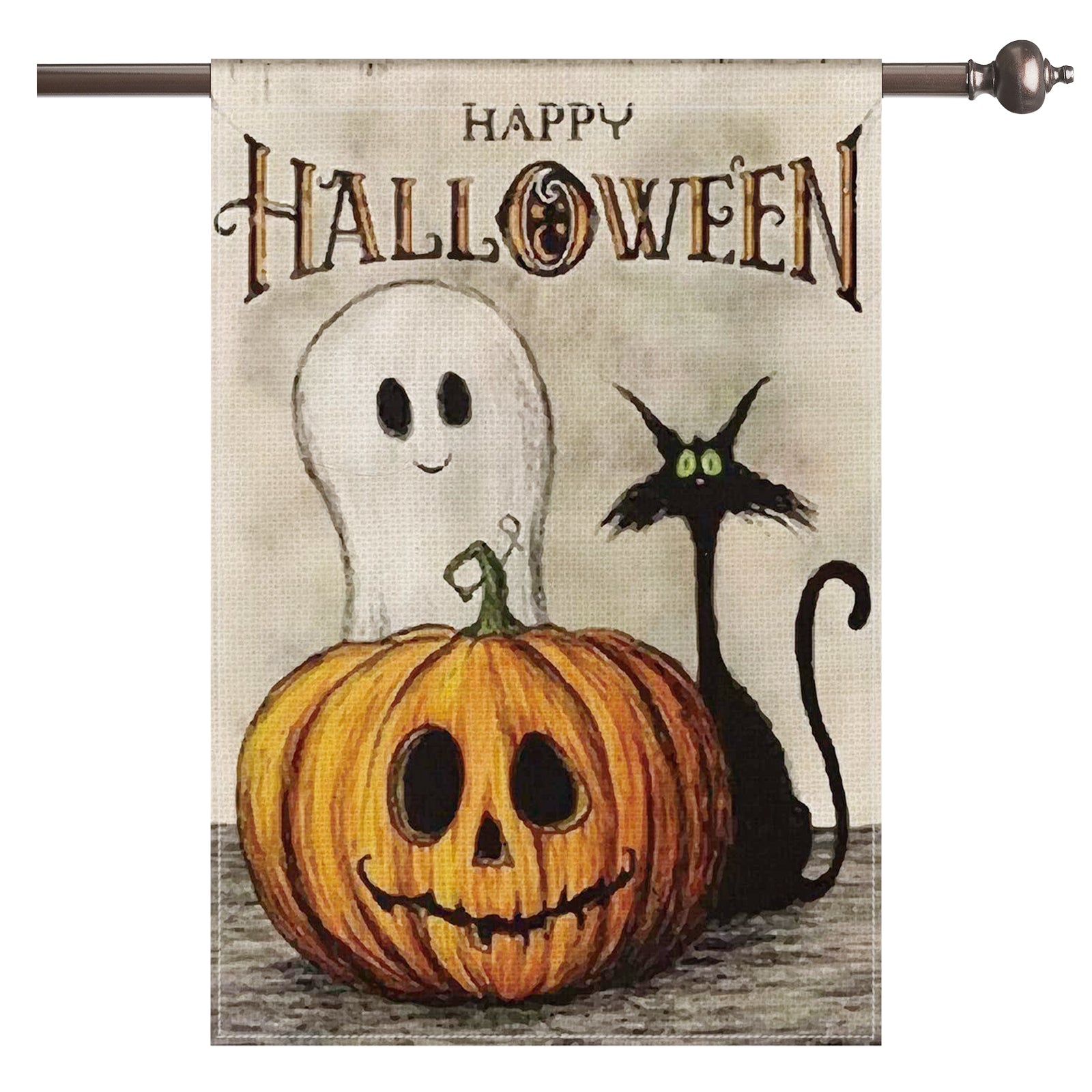 Ifanze Halloween Garden Flag