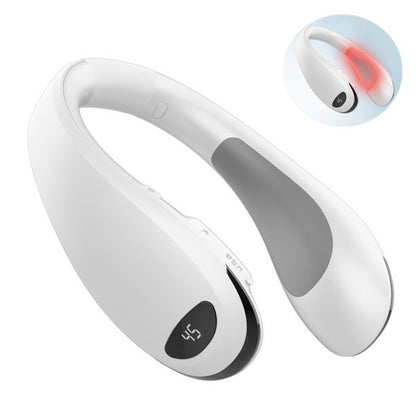 Neck Warmer Rechargeable, Portable Electric Neck Heater 10000mAh, 4 Heat Levels, Perfect for Home, Office, Outdoor, Great Gifts for Women, Men in Cold Winter (White)