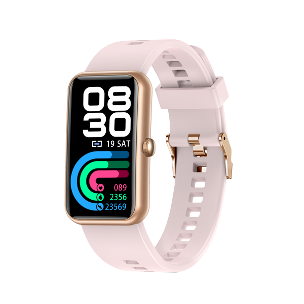 JoRocks Smart Watch, Accurate Fitness Tracker, Step Counter, Heart Rate Monitor & Sleep Tracker, Waterproof Activity Tracker for iPhone & Android Phones, Pink