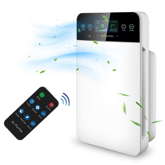 Vinmall Air Purifier with Remote Control for Home Large Room & Bedroom & Office, Quiet HEPA Filter Air Cleaner for Pets, Smokers, Smoke, Odors, Dust
