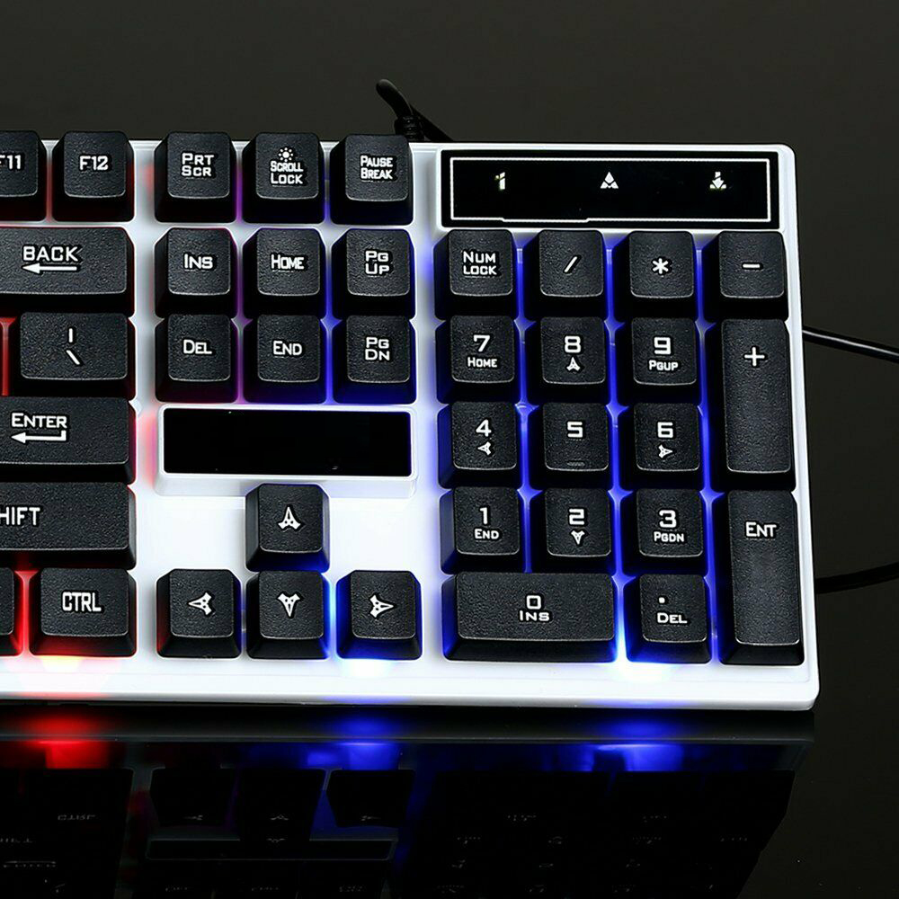 Gaming Keyboard And Mouse Set Rainbow LED Wired USB Keyboard And Mouse For PC PS3 PS4 Xbox One and 360