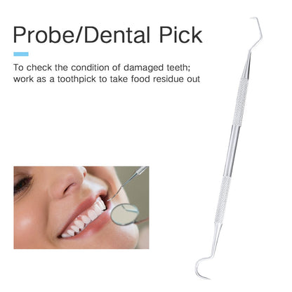 5 Pcs Dental Hygiene Kit Dental Cleaning Tools,Dentist Pick Tools Dentist Prepared Tools Teeth Gum Cleaning Tool for Home Use