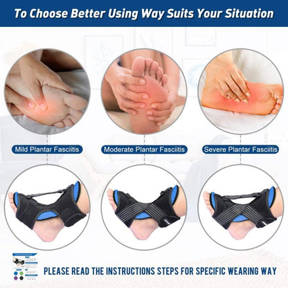 Adjustable Plantar Fasciitis Night Splint, Arch Support Ankle Brace Foot Drop Orthotic for Plantar Fasciitis, Achilles Tendonitis Support for Women, Men