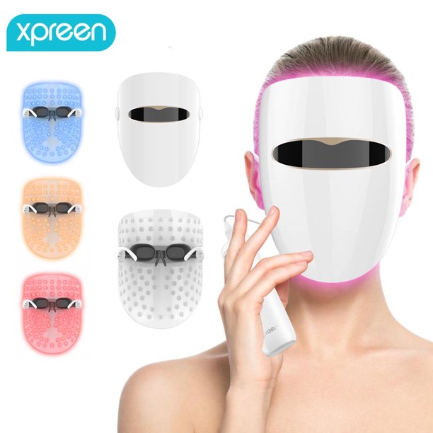 Xten Mask Xpreen Light Therapy Mask,Led Face Photon Mask for Home Therapy, Blue ...