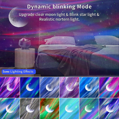 Laighter Aurora Projector, Star Projector LED Night Light with Bluetooth Music Speaker and Remote, Timer Function, Northern Lights Galaxy Projector for Kids Adults Bedroom Ceiling Party Home Decor