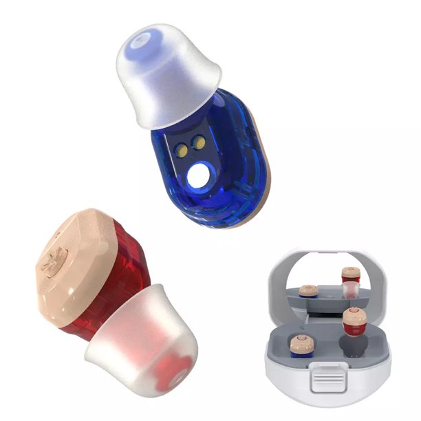 Hearing Amplifier Aid Digital Personal Sound Amplifier Devices ITE for Seniors,Inner-Ear Hearing aid Music TV with Box
