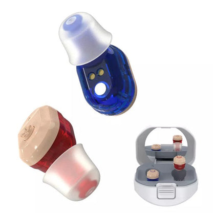 Hearing Amplifier Aid Digital Personal Sound Amplifier Devices ITE for Seniors,Inner-Ear Hearing aid Music TV with Box