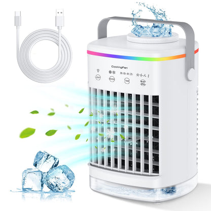 iFanze Evaporative Air Cooler, Portable Air Conditioner, Personal Air Cooling Fan
