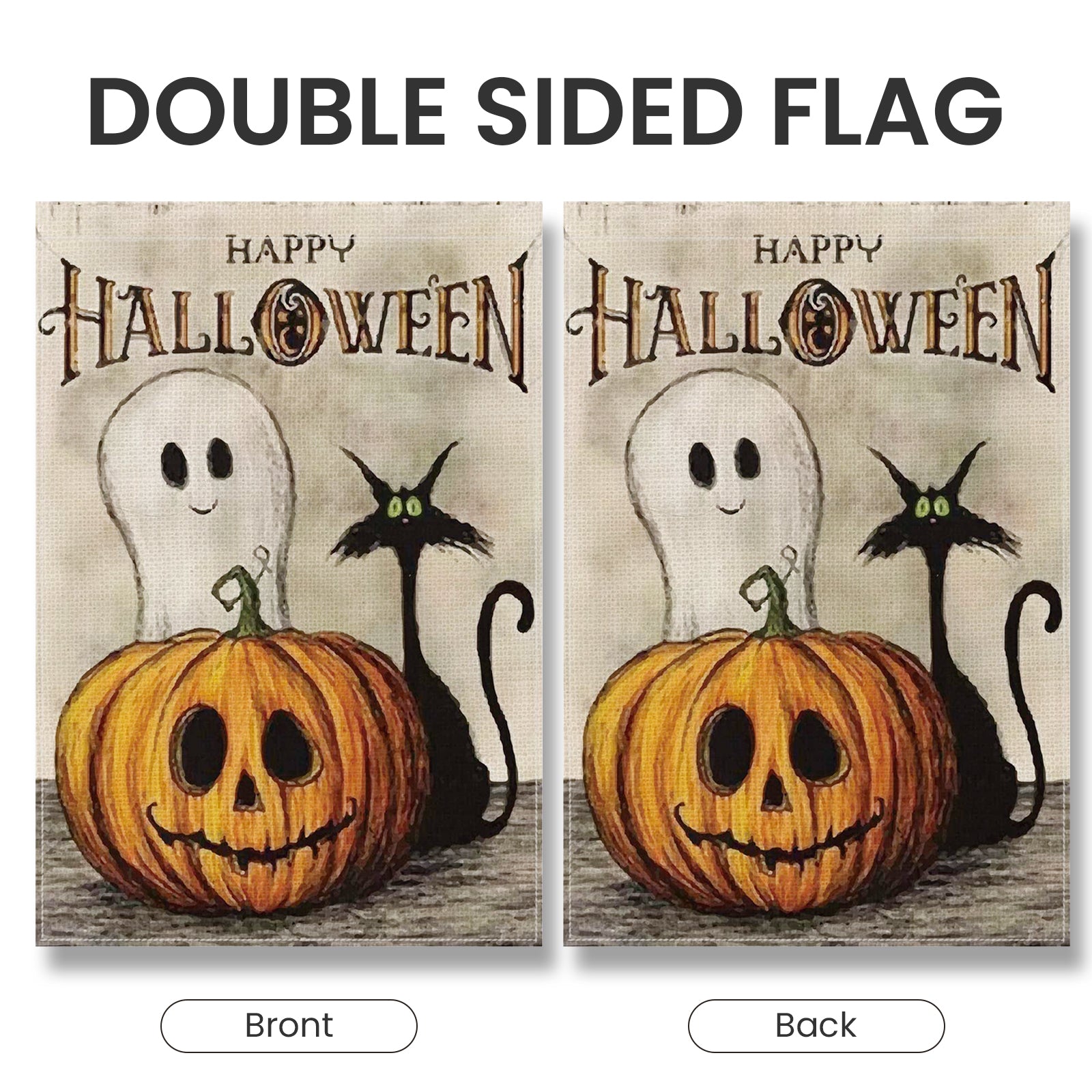 Ifanze Halloween Garden Flag