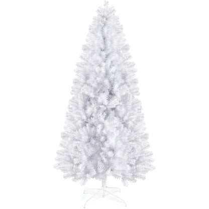Melliful 7 ft Pre-Lit Christmas Tree, Artificial Christmas Trees with 1200 Tips for Home, Office, Party Holiday Decoration, White