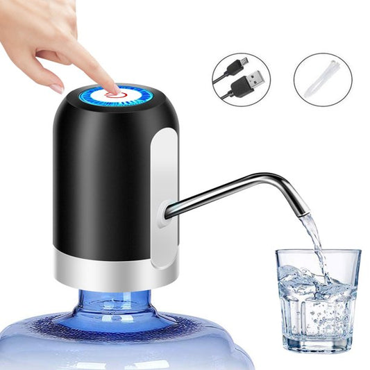 Water Pump Dispenser, Automatic Drinking Water Bottle Pump for 1.18-5 Gallon Water Bottle Dispenser USB Charging Portable Water Dispenser With LED Light for Home Kitchen Office Outdoor Use