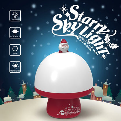 Christmas Lightshow Projection Cooseas Night Light for Kids, Santa Claus Starry Sky Rotating LED Star Projector Built-in Songs