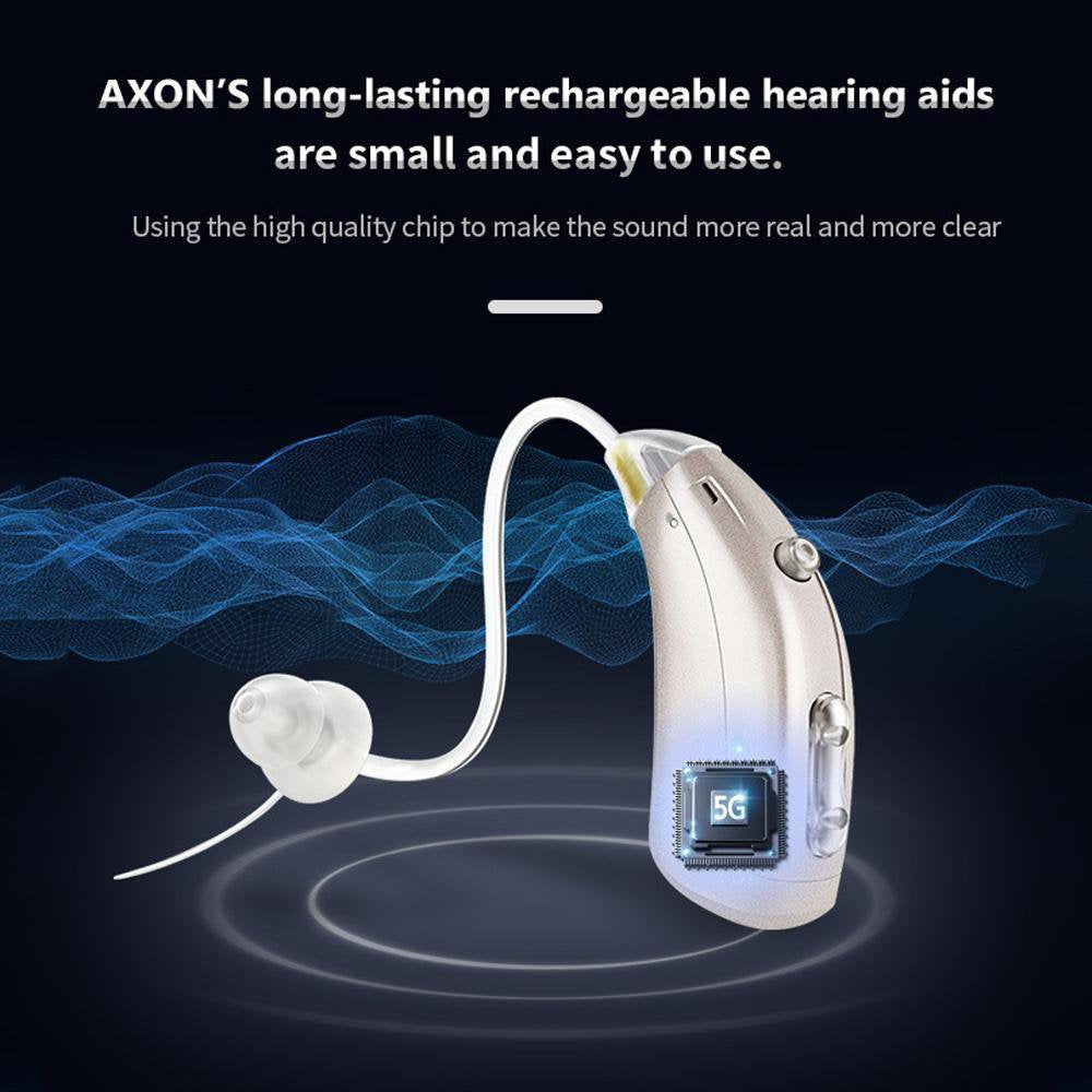 Vinmall Hearing Aids for Ears Rechargeable, Vinmall Hearing Amplifier for Seniors with Charging Case, 2 PACK Silver