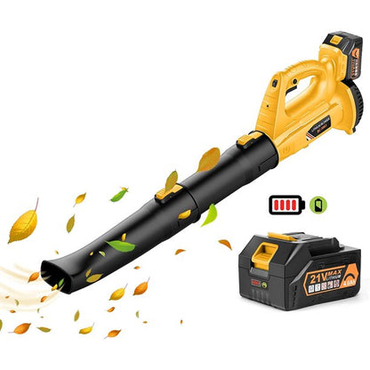 Electric Blower, Cordless Leaf Blower with Battery & Charger and 5-Speed Optional and Brushless Motor, Perfect For Lawn And Snow Cleaning