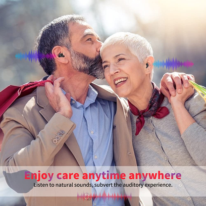 Doosl Hearing Aids for Seniors,Rechargeable Hearing Aid for Ears With Charging Case Mini In The Ear Hearing Amplifier,Black