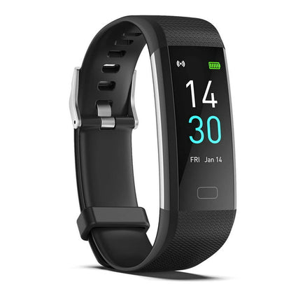Jorocks Fitness Activity Tracker with Heart Rate Monitor Smart Watch for Women Men Kids, Black