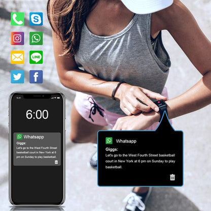 Smart Watch, Doosl Fitness Tracker with Heart Rate Monitor, Activity Tracker with 1.3in Touch Screen, IP68 Waterproof Step Counter Pedometer Smartwatch with Sleep Monitor, Compatible with iOS, Android
