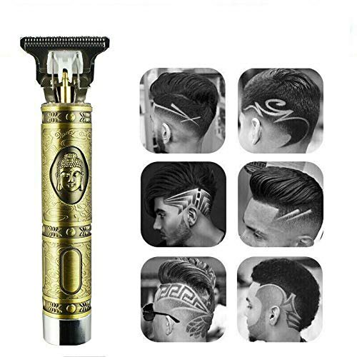Electric Hair Clippers for Men Professional Outliner,2020 New Cordless Zero Gapped Trimmer Barber Accessories Grooming Waterproof Rechargeable Close Cutting T-Blade 0mm Bald Detail Beard Shaver